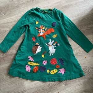 Mini boden green Christmas dress